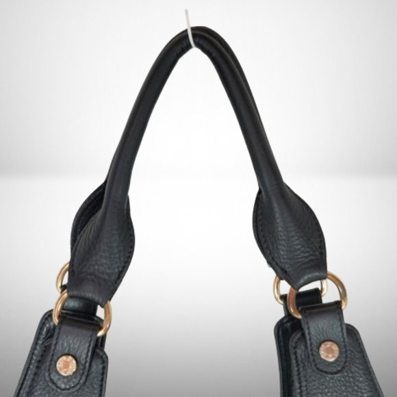 Jimmy Choo Tote Bag in Black Calfskin Lather with Gold Accessories - Picture 3 of 16